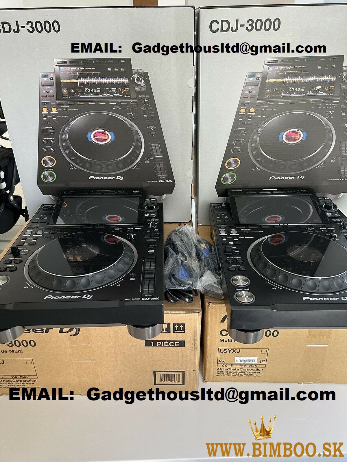 Pioneer DJ XDJ-RX3, Pioneer XDJ-XZ, Pioneer DJ OPUS-QUAD, Pioneer DDJ-FLX10 DJ ovladač