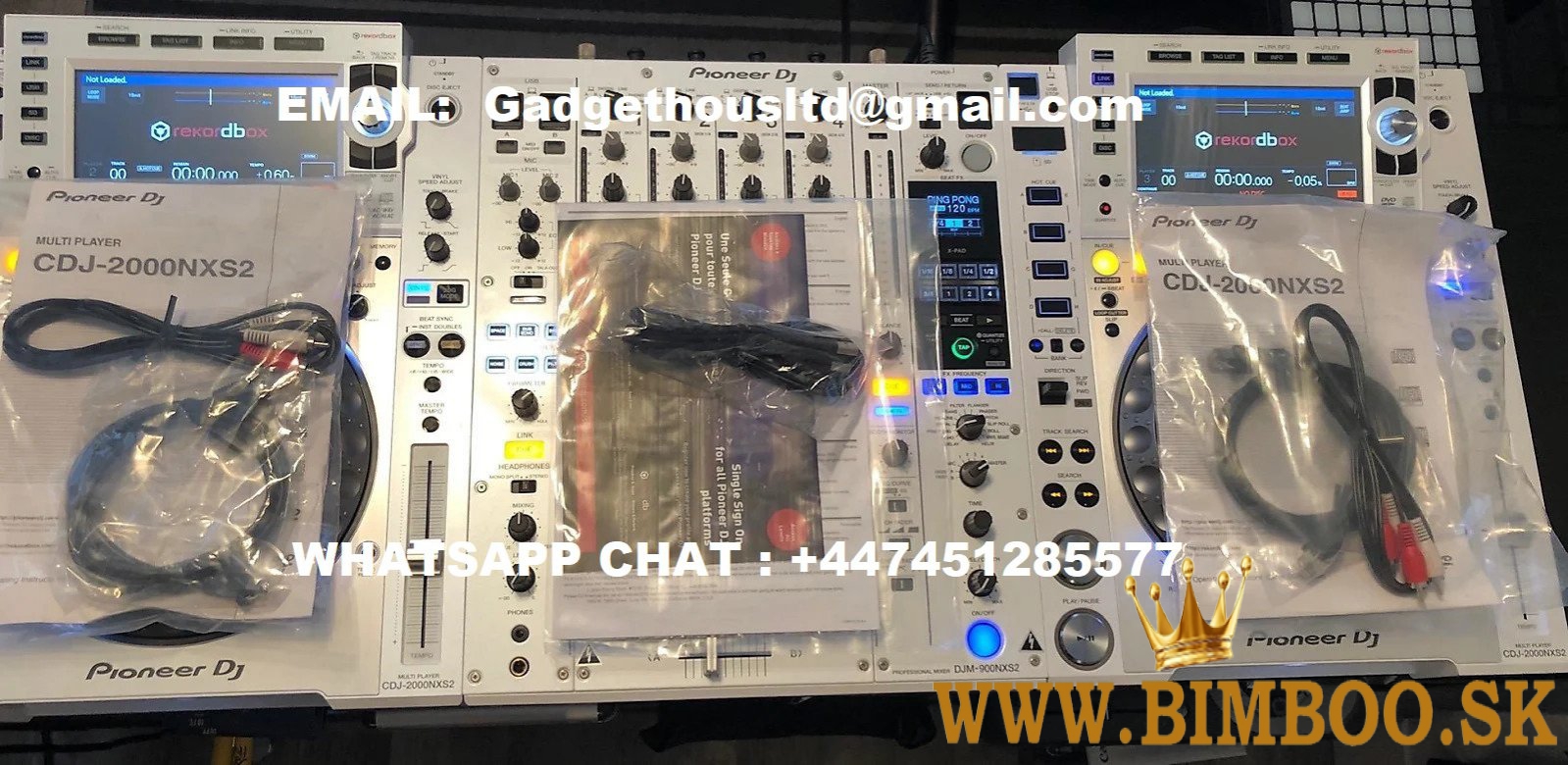 2x Pioneer CDJ-2000NXS2 + 1x DJM-900NXS2 DJ Mixer dostupné pro 2600 EUR