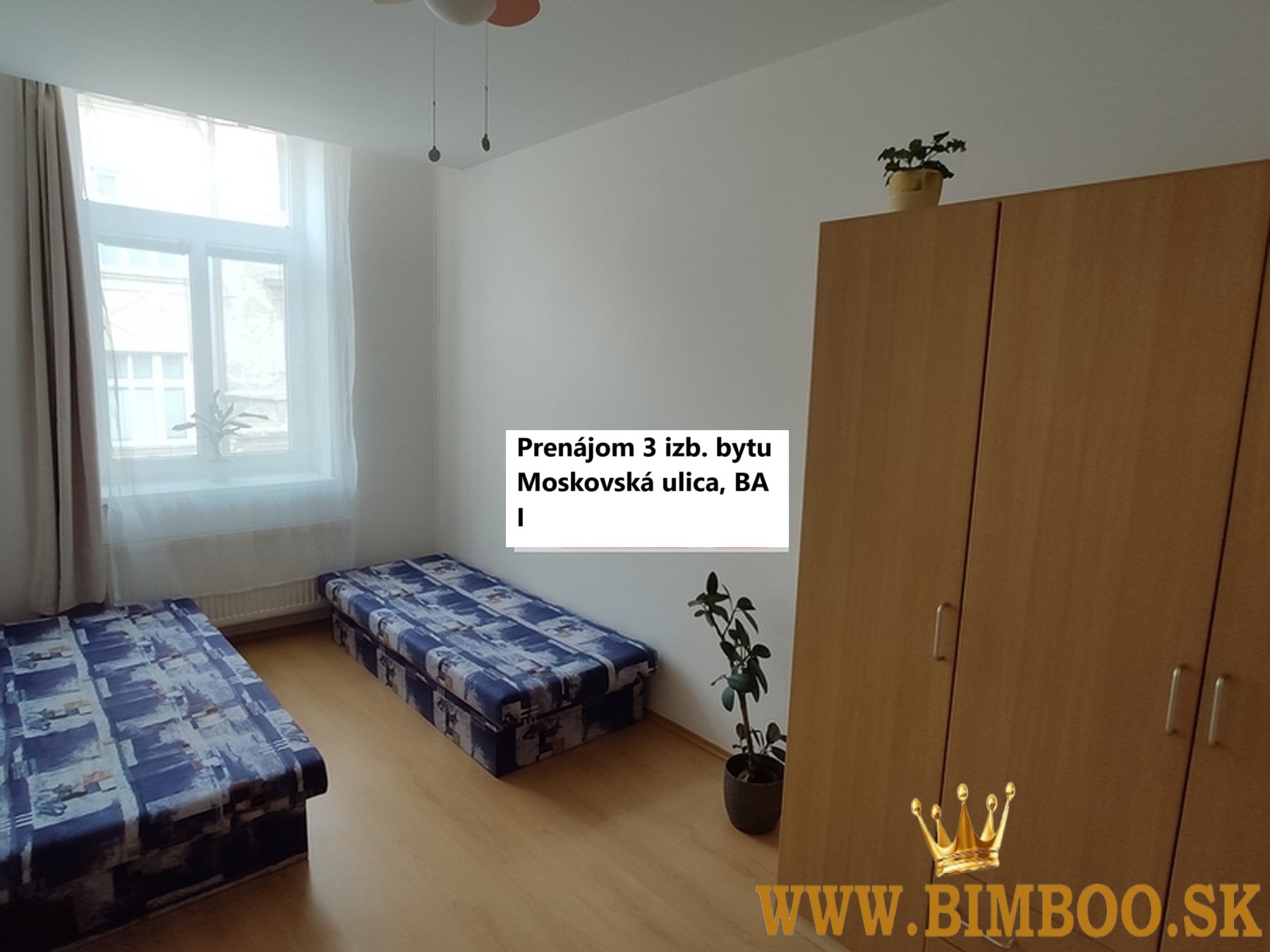 Prenájom 2 izbového bytu na Gorkého ulici v BA I, Staré mesto. Byt je 50m od Hviezdoslavové námestie