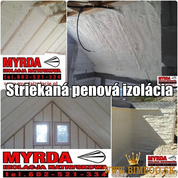 Striekaná penová izolácia MYRDA