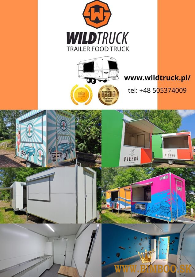 Cateringové prívesy/ Food Track lub cateringové prívesy poľskej výroby