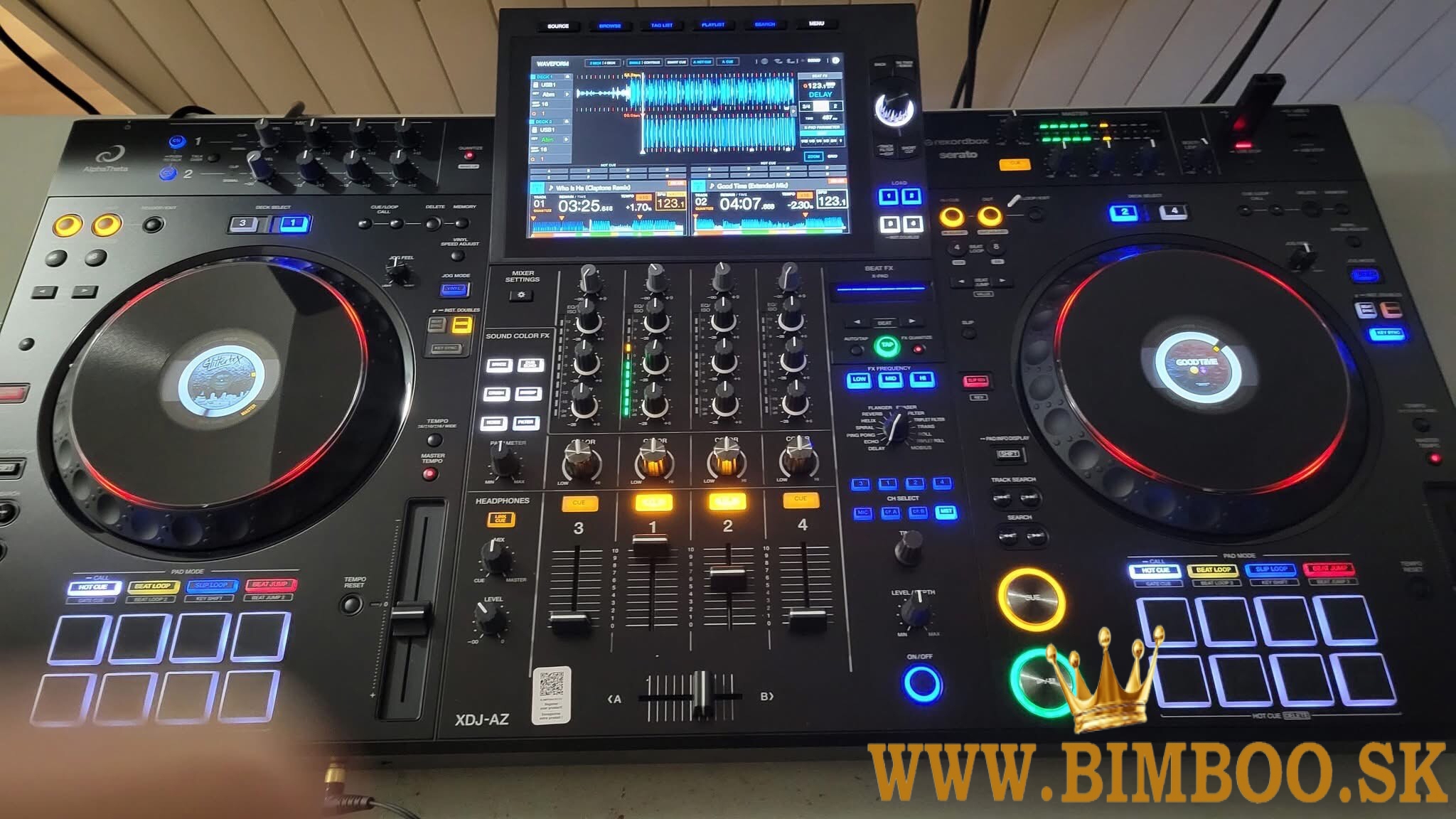 Nový AlphaTheta XDJ-AZ DJ systém, Pioneer OPUS-QUAD DJ systém, Denon DJ Prime 4+W, Pioneer XDJ-XZ-W,