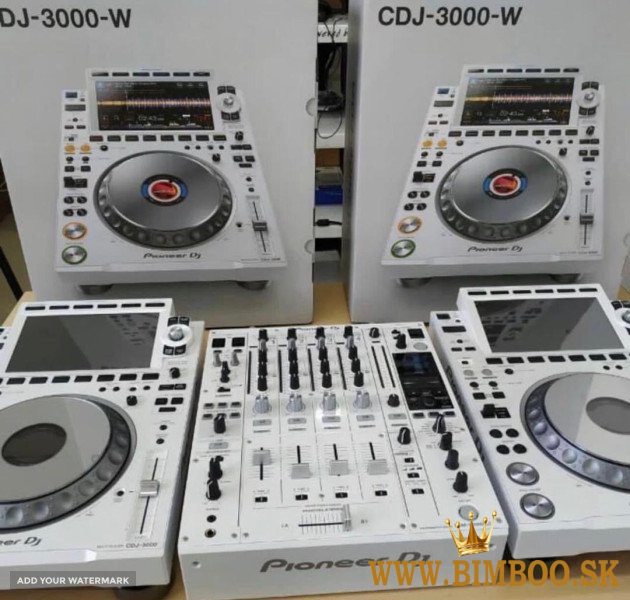 Pioneer CDJ-3000-W , Pioneer DJM-900NXS2-W, Pioneer DJM-V10, Pioneer DJM-A9, AlphaTheta Euphonia
