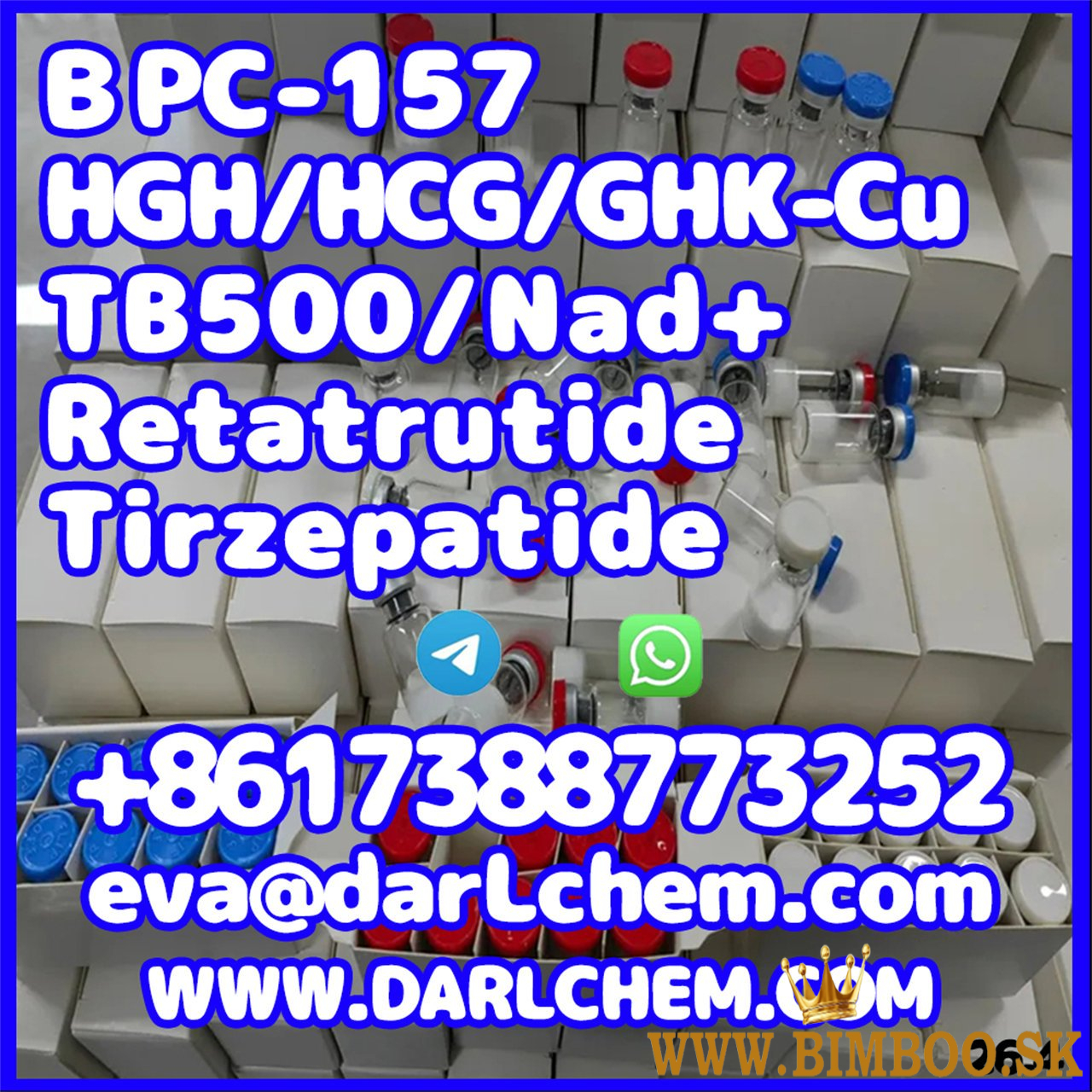 HGH 191AA BPC-157 TB-500 peptides Injections  Factory Direct