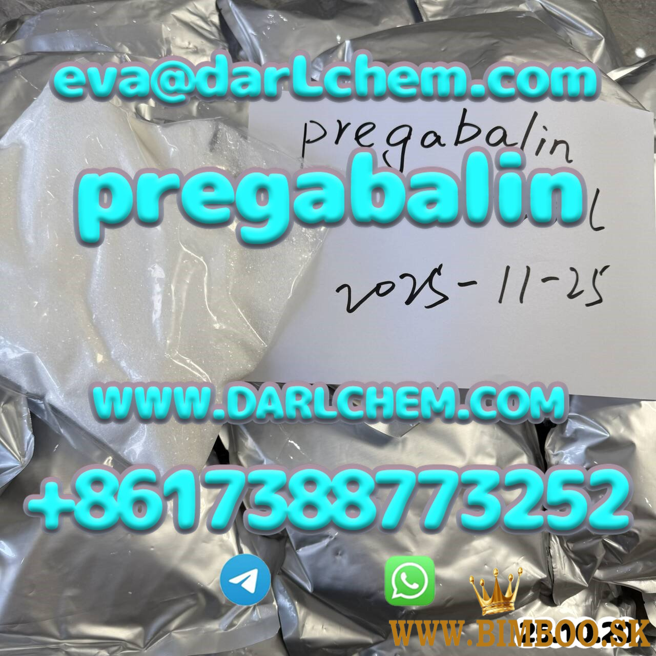Purity pregabalin crystals powder 