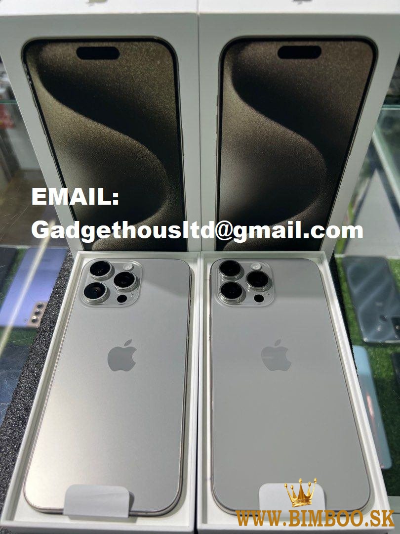 Apple iPhone 15 Pro 128GB = 700 EUR , iPhone 15 Pro Max 256GB = 800 EUR, iPhone 15 128GB = 530 EUR ,