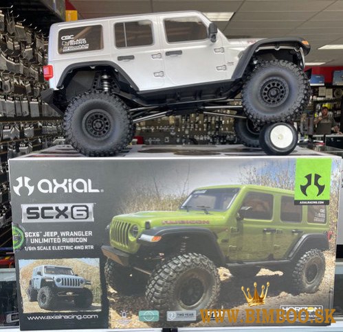 Axial SCX6 Jeep JLU Wrangler 1/6 4WD RTR Electric Rock Crawler W/DX3 Radio & Smart ESC - REALWORLDHO