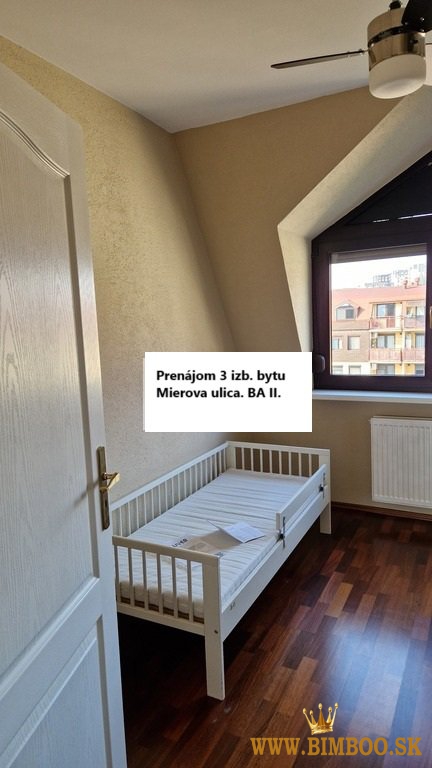 Prenájom 3-izbový 68 m2, tehlový byt na Mierovej ulici 