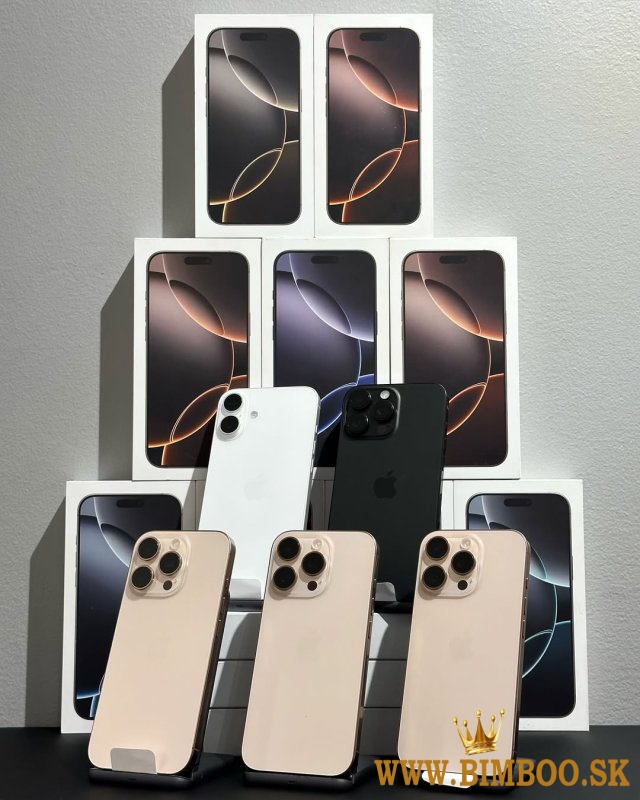 Apple iPhone 16 Pro 128GB = 550 EUR , iPhone 16 Pro Max 256GB = 650 EUR, iPhone 16 128GB = 420 EUR