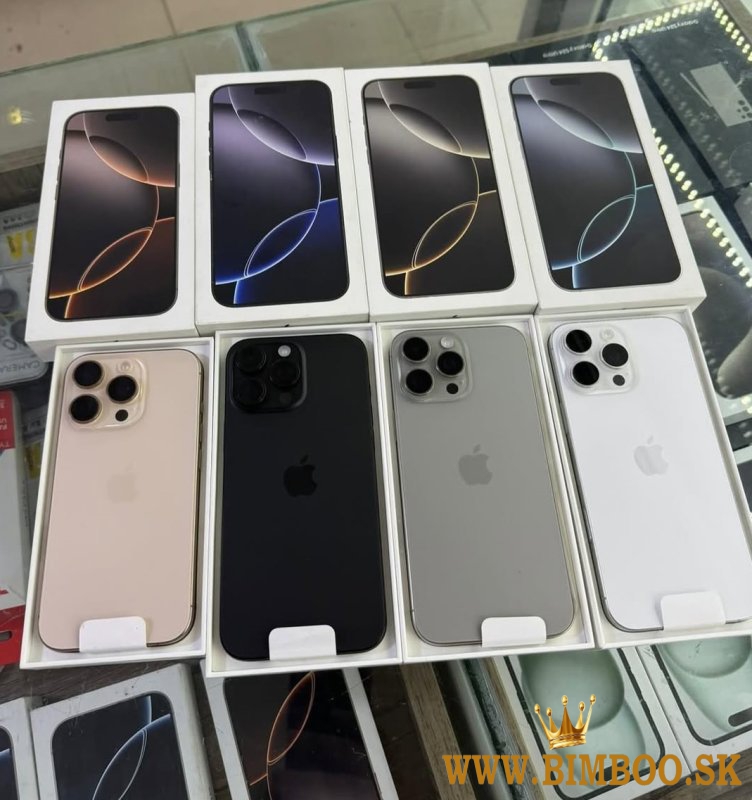Predaj nových, originálnych Apple iPhone 17, 17 Pro, 17 Pro Max, iPhone Air,  16 Pro, 16 Pro Max