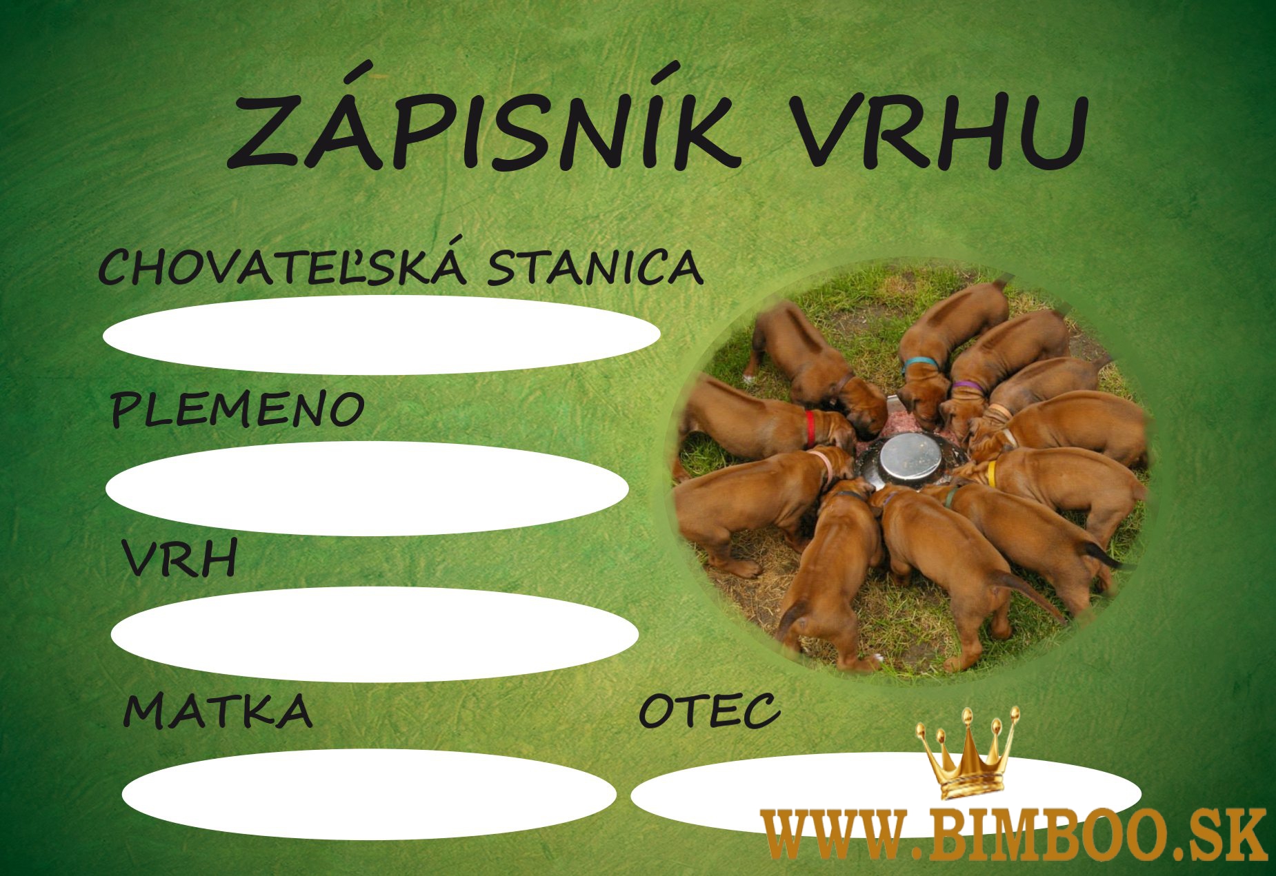 Zápisník vrhu