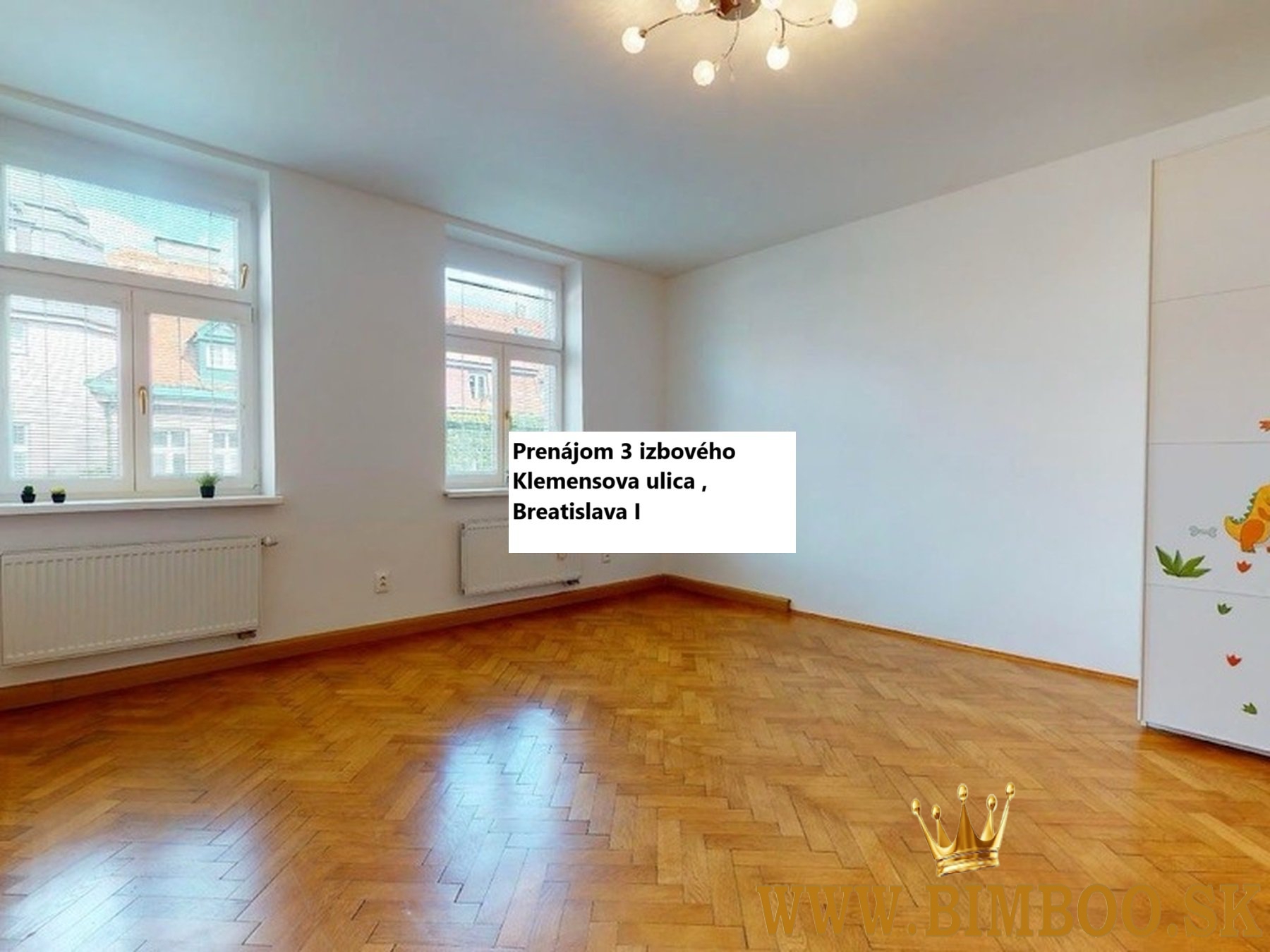  Prenájom  3 izbový byt  Klemensovej ul