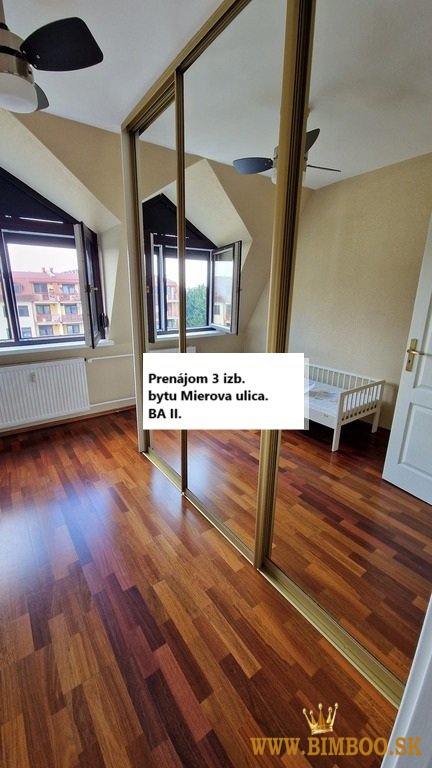 Prenájom 3-izbový 68 m2, tehlový byt na Mierovej ulici 