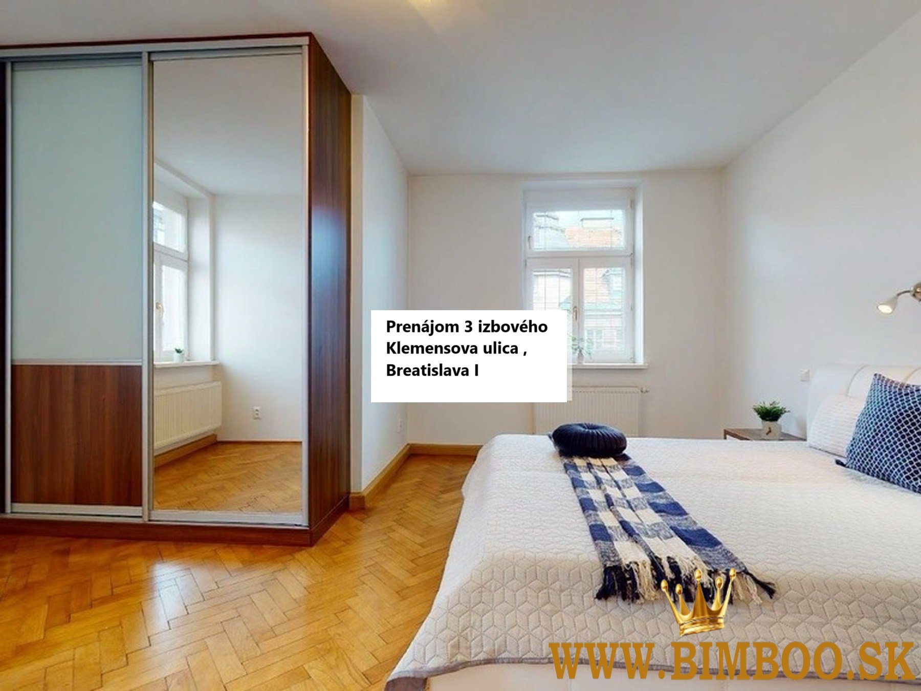  Prenájom  3 izbový byt  Klemensovej ul