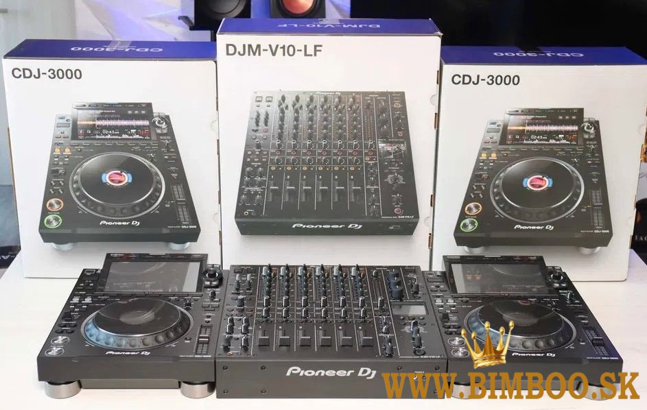 AlphaTheta Euphonia , Pioneer CDJ-3000, DJM-A9, Pioneer CDJ-2000NXS2,  DJM-900NXS2,  DJM-V10-LF 